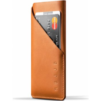 Pouzdro MUJJO Leather Wallet Sleeve iPhone X - žlutohnedé