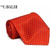 Kravata Pánská kravata červená Cavaldi