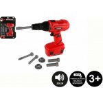 Teddies Aku Vrtačka nářadí plast 18x17cm s doplňky na baterie se zvukem na kartě 23x32cm – Hledejceny.cz