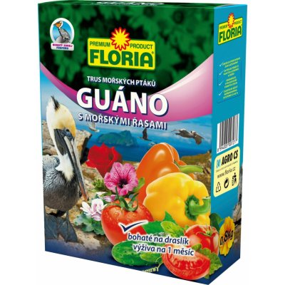 Agro Floria GUÁNO s mořskými řasami 0,8 kg – Zboží Mobilmania