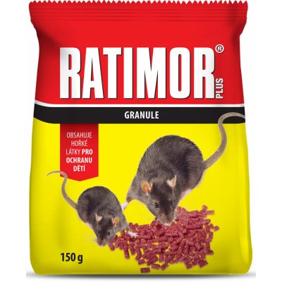 Unichem Ratimor Plus Bromadiolon nástraha na hlodavce granule 150 g – Zbozi.Blesk.cz