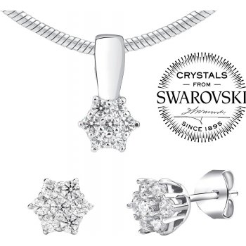 SILVEGO stříbrný set šperků se Swarovski Zirconia JJJS2338