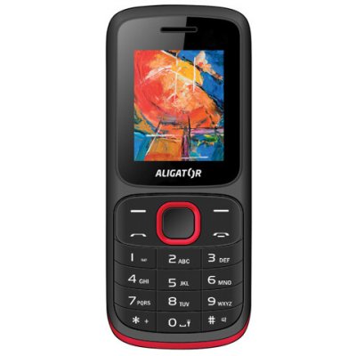 ALIGATOR D210 Dual sim černo-červený AD210BR – Zbozi.Blesk.cz