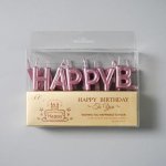 Dortisimo Svíčky Happy Birthday růžovo-zlaté – Zboží Dáma