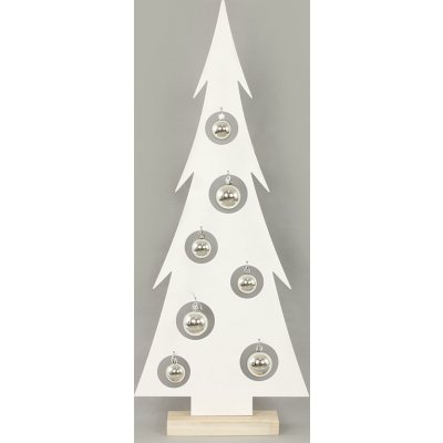 Autronic Stromeček vánoční kovová dekorace s plastovými koulemi – Zboží Mobilmania
