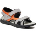 Geox J Vaniett Boy J455XC 015CE C0036 Grey/Orange – Zboží Mobilmania