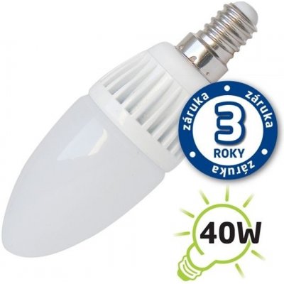 Tipa LED žárovka C37, E14/230V, 5W bílá přírodní svíčka – Zboží Mobilmania