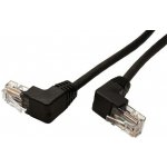 Goobay 21.92.0720 UTP patch kat. 5e lomené konektory (90°) 0,25m černý – Hledejceny.cz