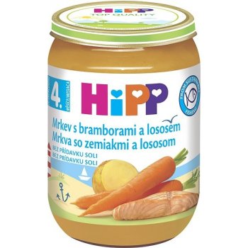 HiPP Mrkev s bramborami a lososem 190 g