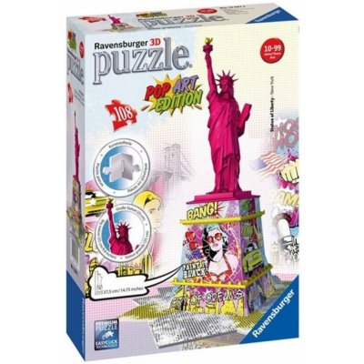 Ravensburger 3D puzzle Socha svobody Pop Art 108 ks – Zboží Mobilmania