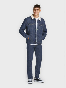 Jack & Jones Jeansová bunda Jean 12181157 tmavomodrá