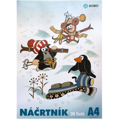 Bobo Náčrtník KRTEK A4 20 listů – Zboží Dáma