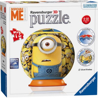 Ravensburger 3D puzzleball Mimoni 72 ks Stuart – Zbozi.Blesk.cz