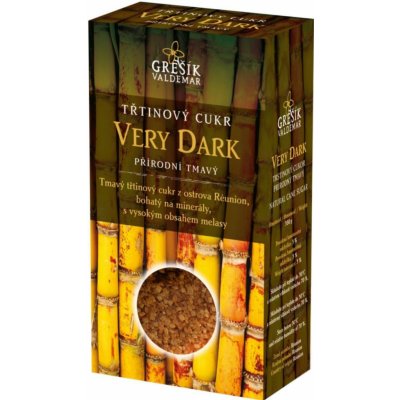 Grešík cukr Very Dark třtinový přírodní tmavý 300 g