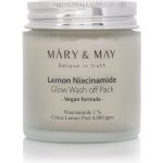 MÁRY & MAY Rozjasňující pleťová maska Lemon Niacinamide Glow Wash off Pack 125 g – Zboží Dáma