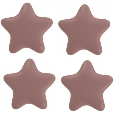 Set 4ks růžová úchytka hvězda - Ø 4* 3/6 cm - Clayre & Eef – Hledejceny.cz
