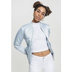 Urban Classic Ladies Satin Bomber jacket babyblue