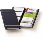 VISIFIX Vizitkář přenosný na 96 vizitek s proužky tmavomodrý – Zboží Živě