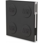 LEGO Zápisník s gelovým perem jako klipem - černý – Zboží Dáma