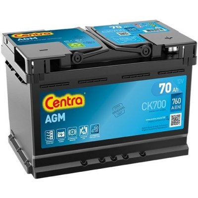 Centra Start Stop AGM 12V 70Ah 760A CK700 – Sleviste.cz