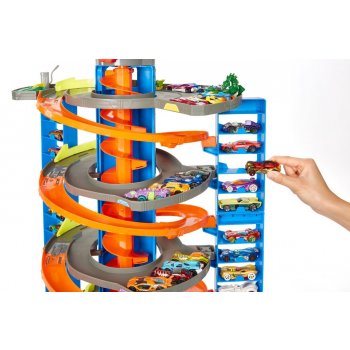 Hot Wheels City Vylepšená Mega garáž