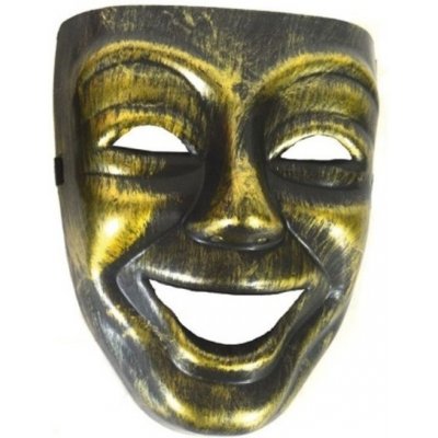 Maska benátská zlatá