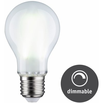 Paulmann LED Filament žárovka bílá/mat 9W E27 denní bílá stmívatelné 288.16 – Hledejceny.cz