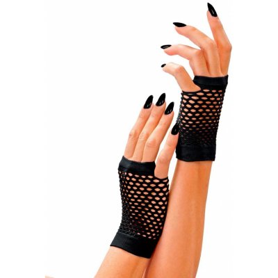 Síťované rukavice černé bez prstů – Hledejceny.cz