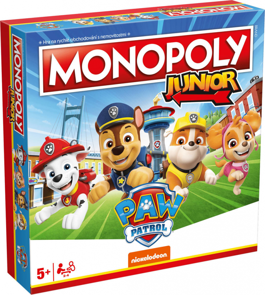 Monopoly Junior Tlapková patrola CZ