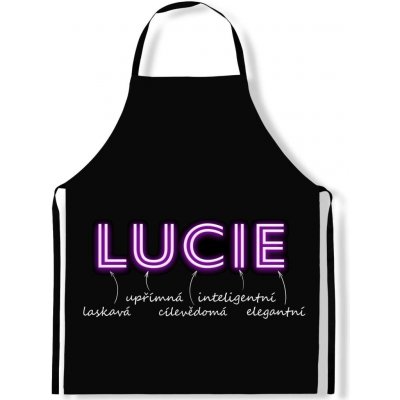 Impar Zástěra Ženská jména NEON Lucie – Hledejceny.cz