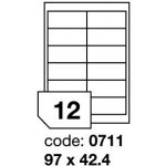 Rayfilm R0100.0711A samolepící 97x42,4mm bílé 100 listů – Zboží Dáma