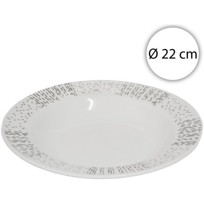 Affek Design MX3919 Porcelánový hluboký talíř kulatý 22 cm – Zboží Mobilmania