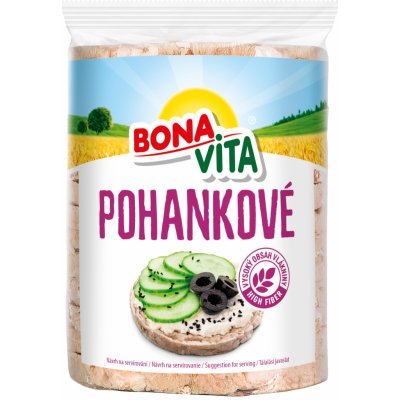 Bonavita Celozrnné pohankové chlebíčky s mořskou solí 80 g – Zboží Dáma