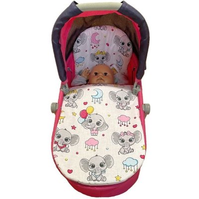 SDS Peřinky do kočárku pro panenky Veselí sloníci 1x 27x40 cm – Hledejceny.cz