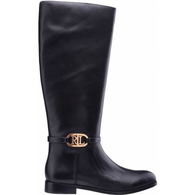 Lauren Ralph Lauren Dámské Boty BRIDGETTE-BOOTS-TALL BOOT 802908350002 Černá – Zboží Mobilmania