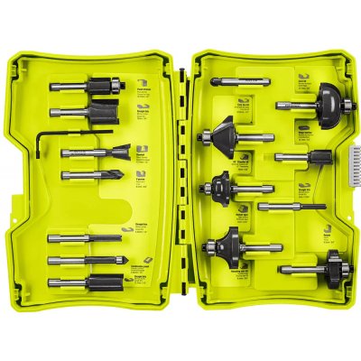 Ryobi Sada fréz RAKRBS15, 15 ks 5132005352 – Zboží Dáma