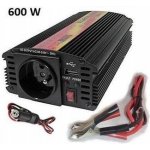 Carspa CAR600U-122 12V/230V+USB 600W, modifikovaný sinus | Zboží Auto