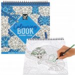 Antistresové omalovánky 48 listů modré – Zboží Mobilmania