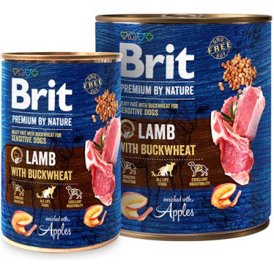 Brit Premium by Nature Lamb & Buckwheat 6 x 400 g – Hledejceny.cz