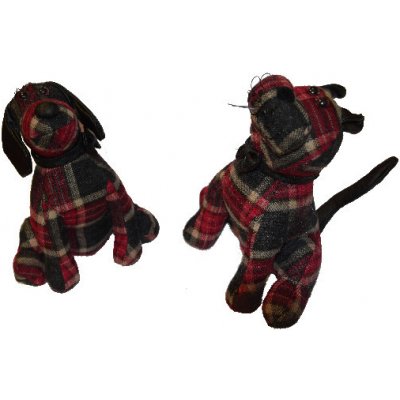 Esschert Design Látková dveřní zarážka s pískem PES SCOOBY č.1 dlouhé uši/č.2 krátké uši výběr z variant produkt č. 2 – Hledejceny.cz