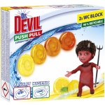 Dr. Devil Lemon Fresh Push Pull WC blok bez košíku 2 x 20 g – Sleviste.cz