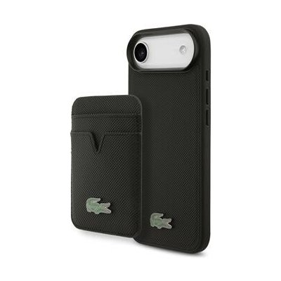 Lacoste Iconic Petit Pique MagSafe Zadní Kryt + Peněženka pro iPhone Air Black – Zboží Mobilmania