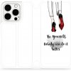 Pouzdro a kryt na mobilní telefon Apple Mobiwear flip Apple iPhone 15 Pro - M046P Be yourself