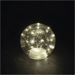 EMOS LED vánoční skleněná koule zlatá 15 cm 3x AA vnitřní teplá bílá časovač – Sleviste.cz