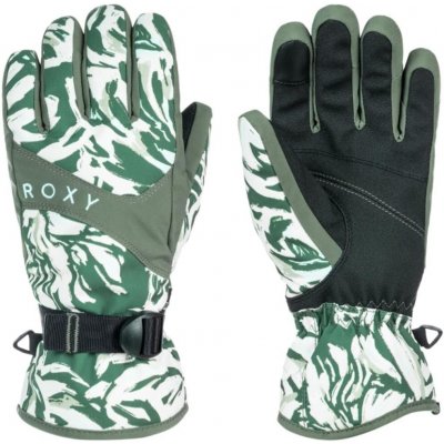 Roxy dámské zimní rukavice Jetty Glov Dark Forest Wild Zelená