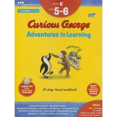 Curious George Adventures in Learning, Kindergarten: Story-Based Learning The Learning Company Paperback – Hledejceny.cz