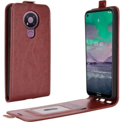 VSECHNONAMOBIL Vyklápěcí pouzdro Nokia 3.4 hnědé 25799 – Zboží Živě
