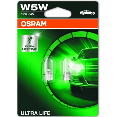 Osram Ultra Life 2825ULT-02B W5W W2,1x9,5d 12V 5W – Zboží Mobilmania