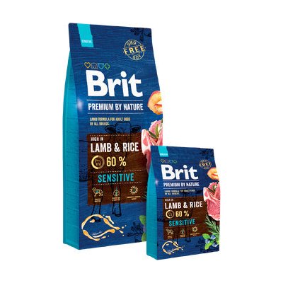 Brit Premium by Nature Sensitive Lamb 2 x 3 kg – Zbozi.Blesk.cz