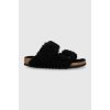 Dámské bačkory a domácí obuv Birkenstock vlněné pantofle Arizona BB Shearling 1023105.BLK-BLACK černá